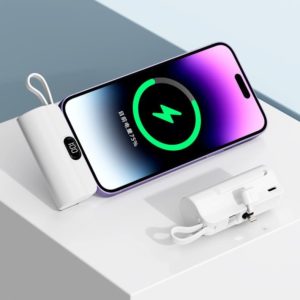 Жижиг Зөөврийн цэнэглэгч, USB-C, Цагаан